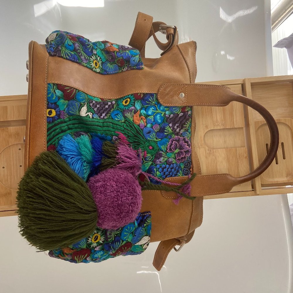 Huipile Purse with Tassels